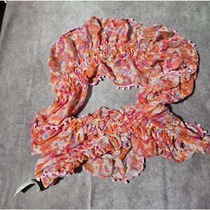 COLLECTION EIGHTEEN Floral Pop Boa POLYESTER Scarf 12" x 55"‎